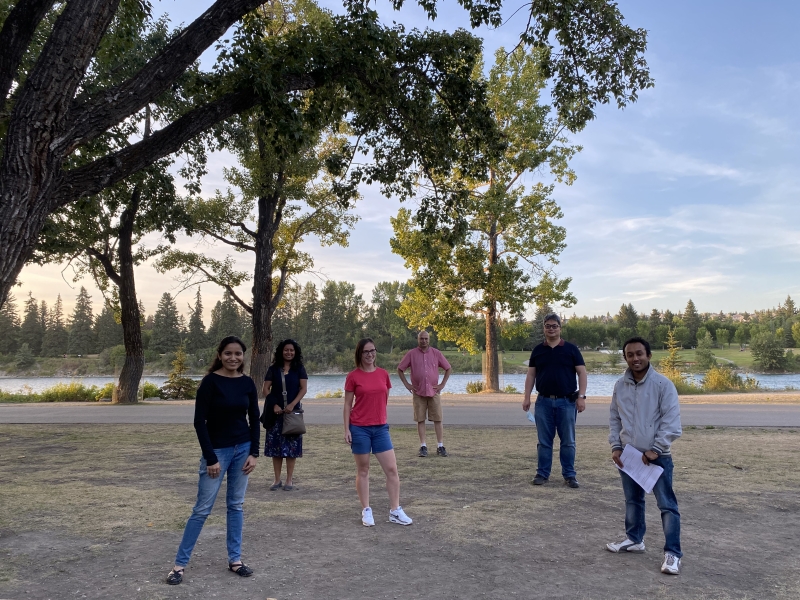 From left to right: Anuradha, Shadna, Ivana, Allan, Nelson, Mandeep (we missed Darlene)